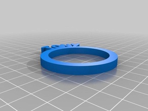 tony personalized napkin rings kitchen dining customized 3d print model - Mito3D