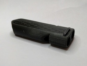 duplo tubo apito de emergência lábio colisão remix outros segurança assobios 3d print model - Mito3D