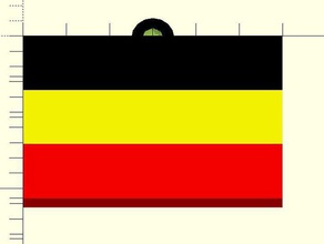 Land Flagge, horizontal Zeichen logos 3d print model - Mito3D