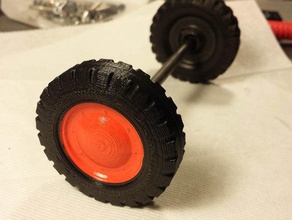 antik-Spielzeug-jeep-Rad Spiel - Zubehör Spielzeug 3d print model - Mito3D