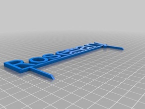 rosemary signs logos customized 3d print model - Mito3D