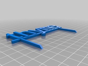 thyme signs logos customized 3d print model - Mito3D