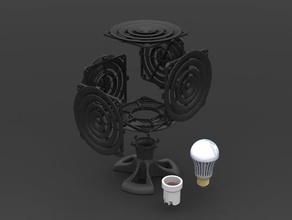 2jcad lampshade 70 decor 3d print model - Mito3D