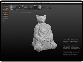 bouddha kitty 1er variation animaux chat 3d print model - Mito3D