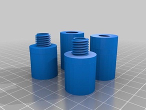 12 inch threaded pipe connector 3d printing 3d print model - Mito3D