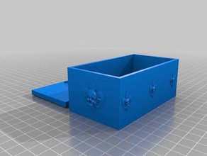 dragão caveira caixa 3d impressão 3d print model - Mito3D