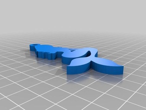 mermaid key ring 3d printing 3d print model - Mito3D