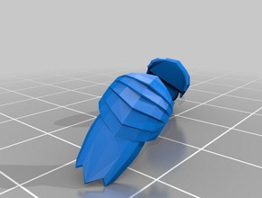 predador ombro 3d impressão 3d print model - Mito3D