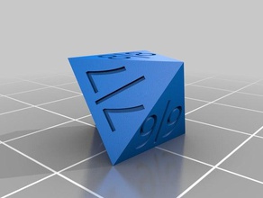 d8 tarmogoyf basit toplantısı zar 3d print model - Mito3D