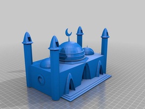 mosque-concept buildings structures 3d print model - Mito3D