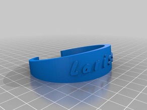 larissa pulseiras personalizado 3d print model - Mito3D