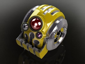 Kopf mk1 skullbot - Spielzeug Spiel Zubehör Roboter 3d print model - Mito3D