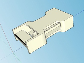 impression facile femelle de dégagement rapide boucle clip le remplacement pièces 3d print model - Mito3D