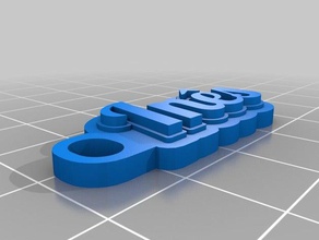 ines keychains customized 3d print model - Mito3D