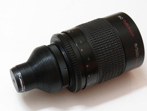 slr lens eyepiece adapter pentax-pk camera diy telescope 3d print model - Mito3D