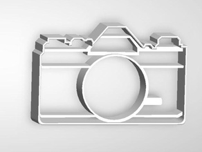 fotocamera cookie cutter cucina pranzo 3d print model - Mito3D