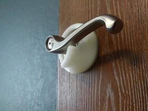 childproof lever doorknob household childproofing children child proofing safety door handle knob 3d print model - Mito3D