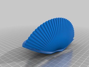 conchiglia con perla varreduras réplicas do mar sheel 3d print model - Mito3D