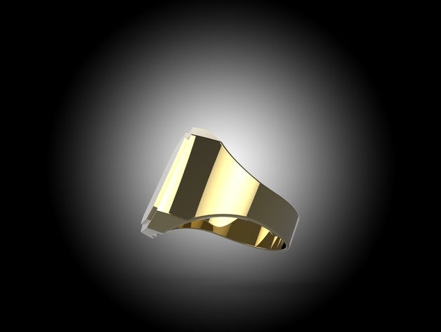 anel de sinete anéis 3D print model - Mito3D