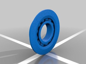 flanged bearing hatchbox filament spoll 3d printer accessories 3d print model - Mito3D