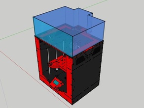 bigbox slim fume hood rails 3d printing e3d enclosure fumes 3d print model - Mito3D