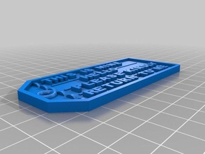 my luggage tag 3d printing 3d print model - Mito3D
