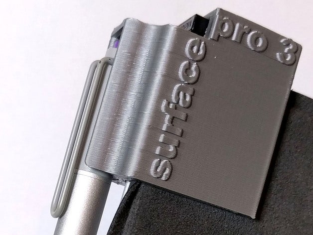 microsoft surface pro 3 stylo clip usb titulaire ordinateur 3D print model - Mito3D
