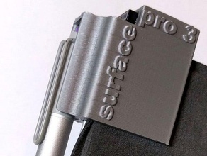 microsoft surface pro 3 de la pluma clip usb titular equipo 3d print model - Mito3D
