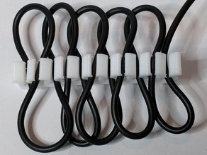 compacto 11x de gestión cables organización flexible filamento 3d print model - Mito3D