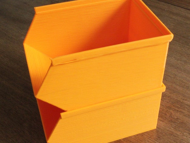 apilable de recipientes almacenamiento bandejas garaje cobertizo oficina organización freecad envase 3D print model - Mito3D