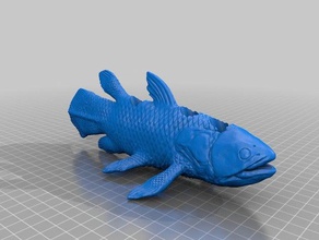 coelacanth pen holder office supplies 3d print model - Mito3D