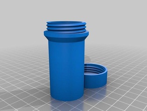 il mio personalizzato scatola tonda coperchio a vite casa 3d print model - Mito3D