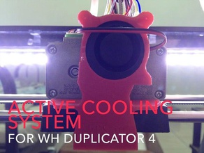 duplicator 4 active cooling 40mm 20mm blower 3d printer accessories wanhao 3d print model - Mito3D