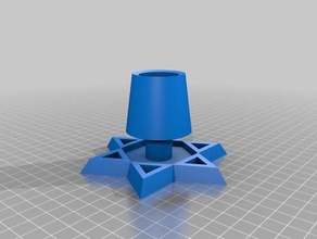 il mio personalizzato shabbat supporto di candela arredamento 3d print model - Mito3D