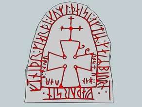 viking runestone learning history living reenactment 3d print model - Mito3D