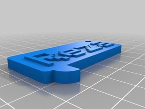 reza isim plakası paralar rozetleri özelleştirilmiş 3d print model - Mito3D