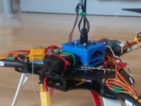 pixhawk lite e gps anti-vibração de montagem diy helicóptero mocowanie caso 3d print model - Mito3D