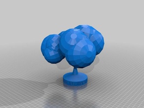 merzen personalizado processualmente gerado árvore 2 modelos 3d print model - Mito3D