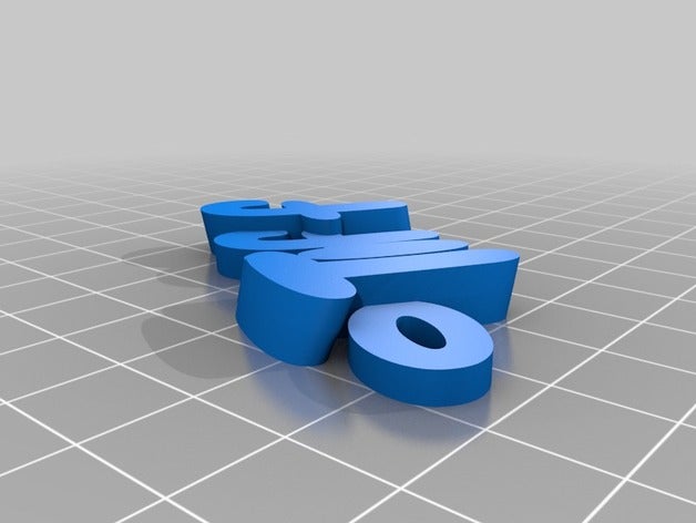 tıff Anahtarlık özelleştirilmiş 3D print model - Mito3D