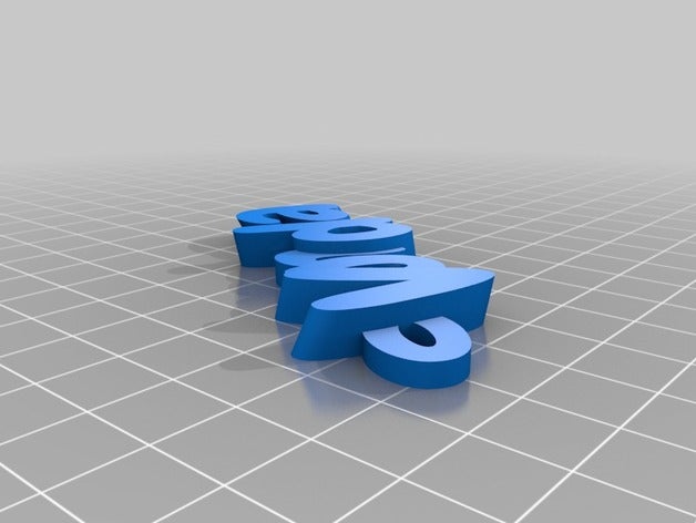 von llavero llaveros personalizado 3D print model - Mito3D