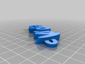 von keychain keychains customized 3d print model - Mito3D
