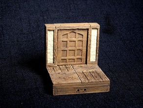 openforge 20 tudor door toy game accessories dnd tiles dungeon flooring miniatures openforge2 pathfinder rpg tabletop tavern terrain wood 3d print model - Mito3D