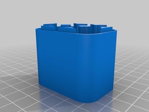 my customized battery case aa organization 3d print model - Mito3D
