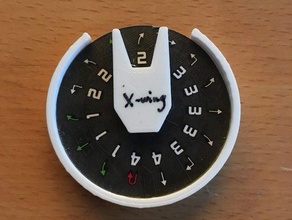 x-wing miniatures manœuvre de numérotation cas pas coupé jouet jeu accessoires xwing tmg 3d print model - Mito3D