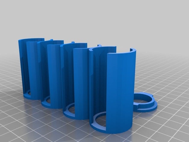 25 cent coin storage tubes cap organization customized 3D print model - Mito3D