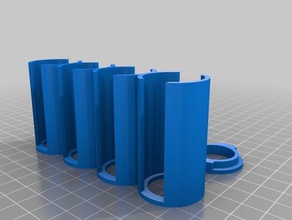 25 cent coin storage tubes cap organization customized 3d print model - Mito3D