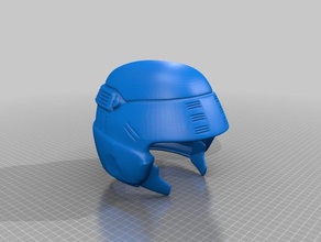 starship trooper capacete 3d impressoras 3d print model - Mito3D