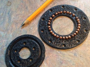 hollow centered thrust bearing parts 3d print model - Mito3D