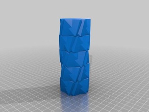 mon personnalisés magictwisted polygone vase maker v20 décor 3d print model - Mito3D