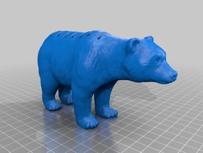 bear sd card holder 3d printer accessories animals 3d print model - Mito3D